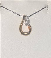 Halskette Miluna Dame in Weißgold Diamante 0.025 Ct CLD2002BR - CLD2002BR